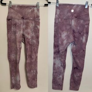 Lilac tie dye Vinyasa leggings